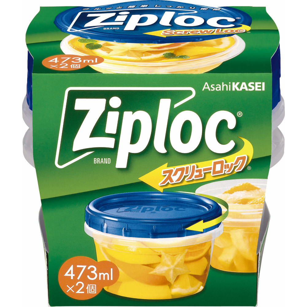 ジップロック スクリューロック ４７３ｍＬ ２個入 旭化成ホームプロダクツ