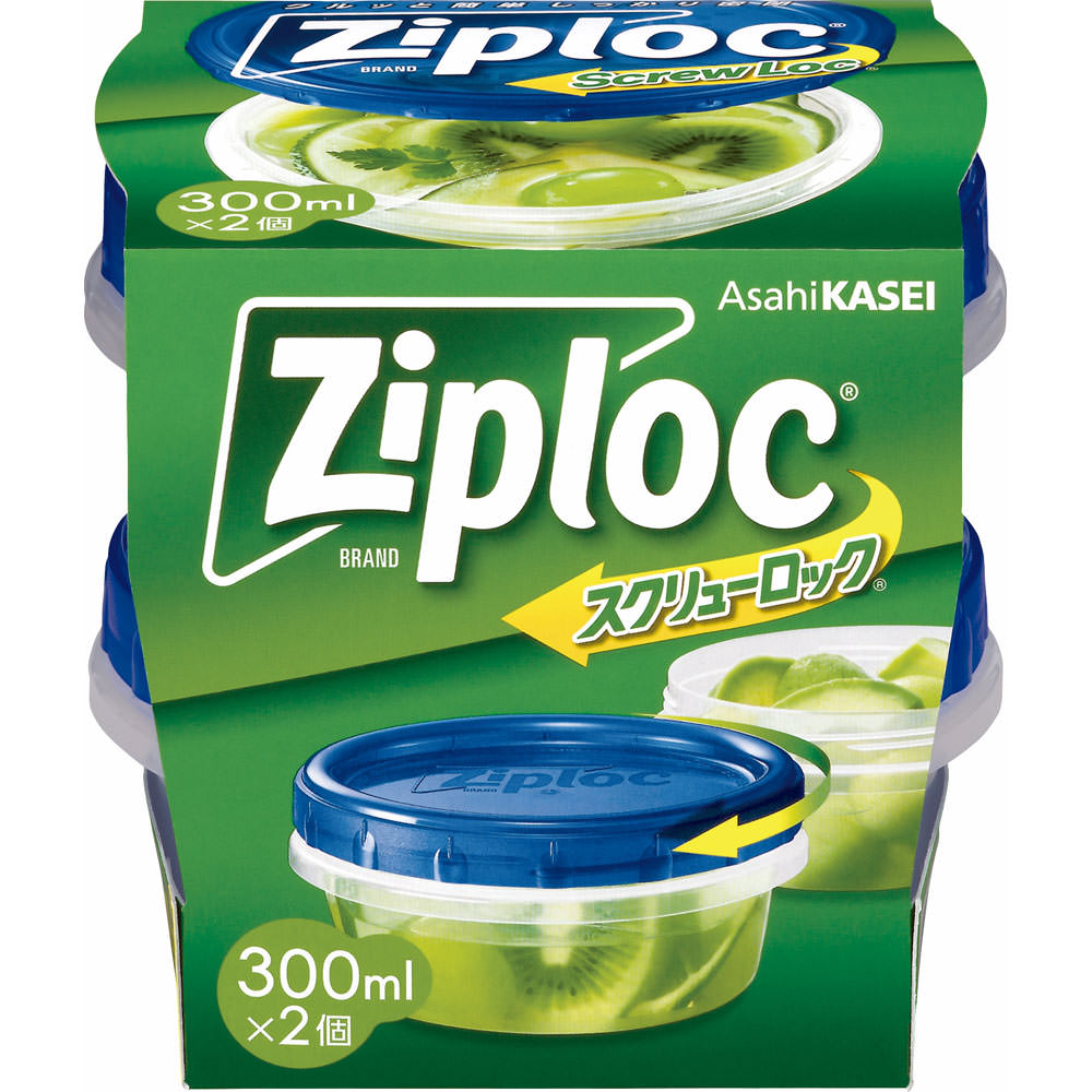 ジップロック スクリューロック ３００ｍＬ ２個 旭化成ホームプロダクツ