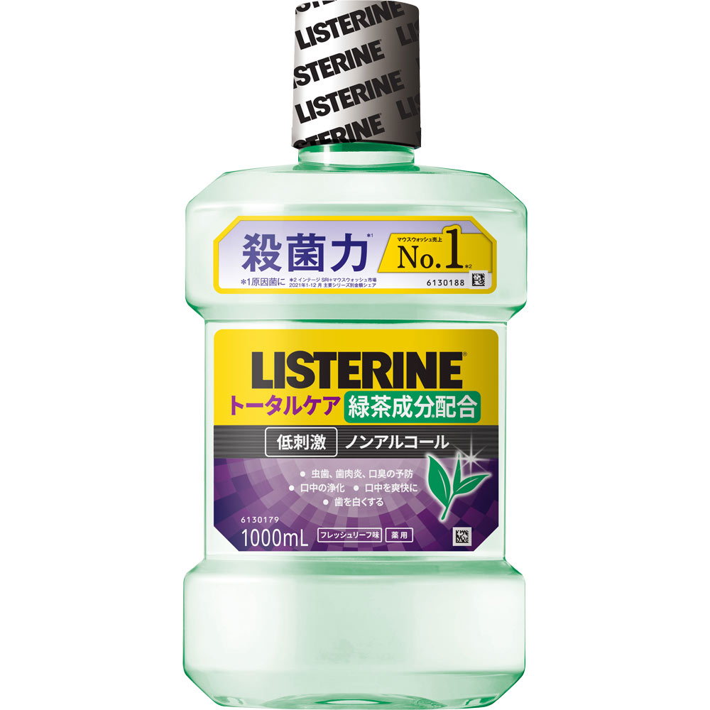 リステリン 薬用 トータルケア グリーンティー １０００ｍｌ ＪＮＴＬコンシューマーヘルス (医薬部外品)
