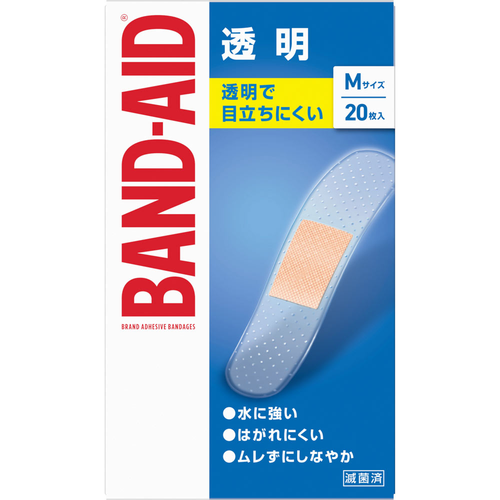 バンドエイド 透明 Ｍサイズ ２０枚入 ＪＮＴＬコンシューマーヘルス