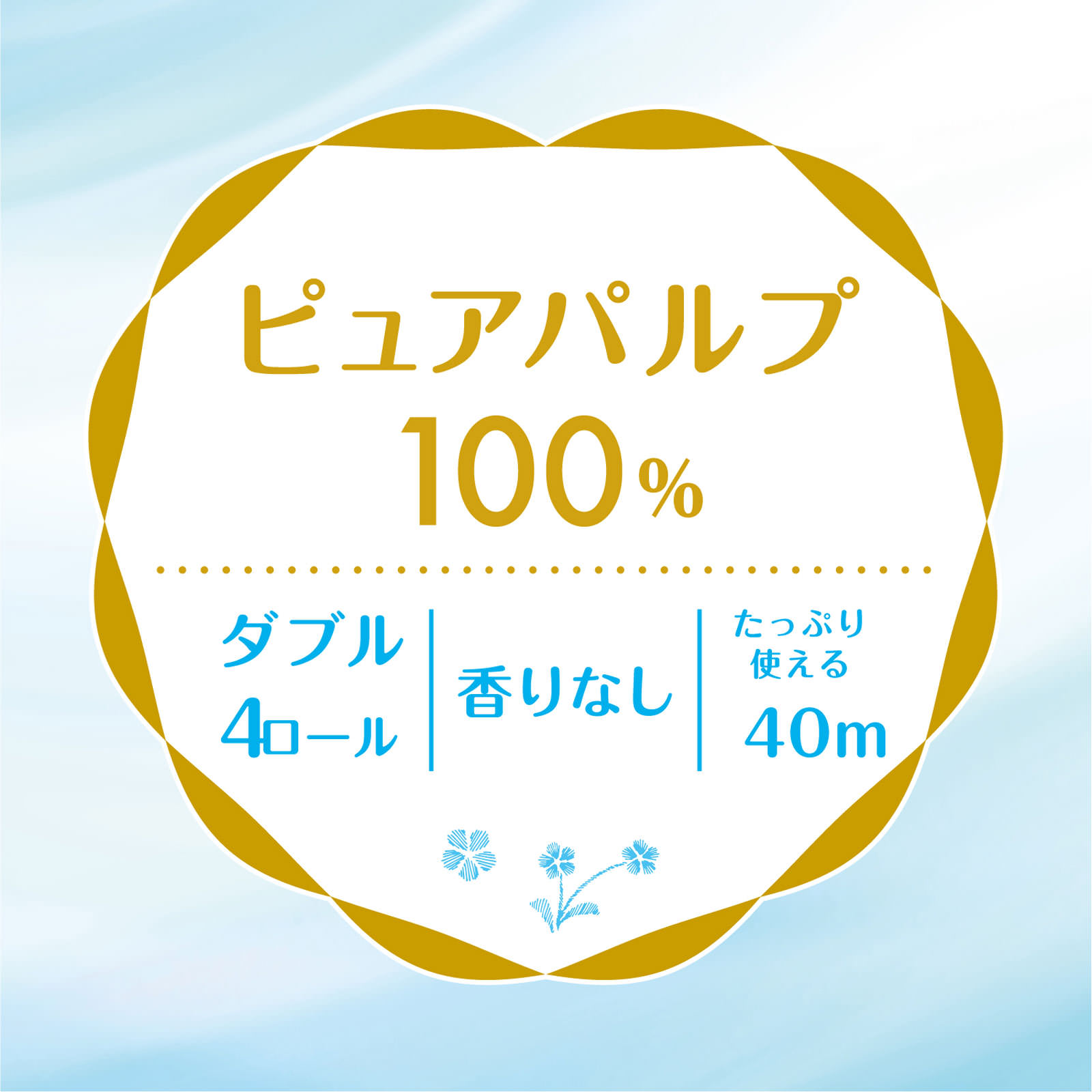 クリネックス システィ ダブル リラックスブルー ４ロール 日本製紙クレシア