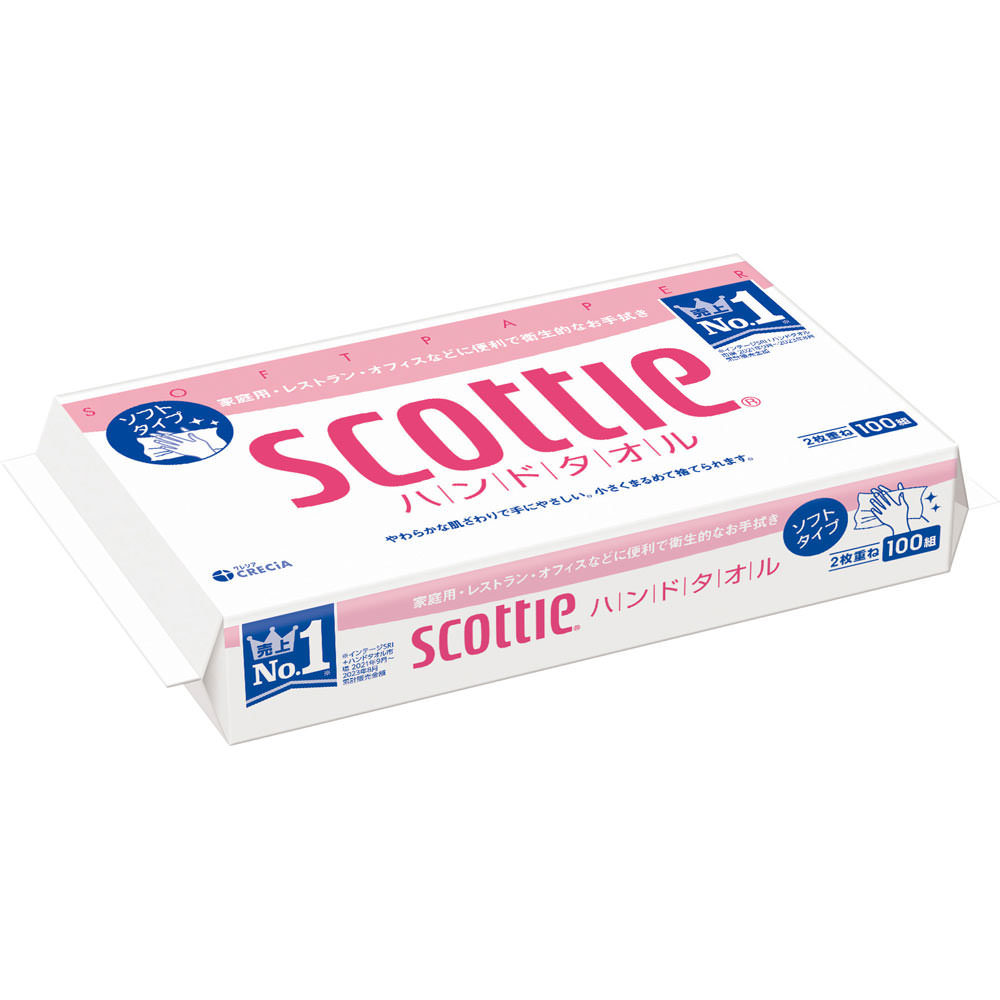 スコッティ ハンドタオル １００組 日本製紙クレシア