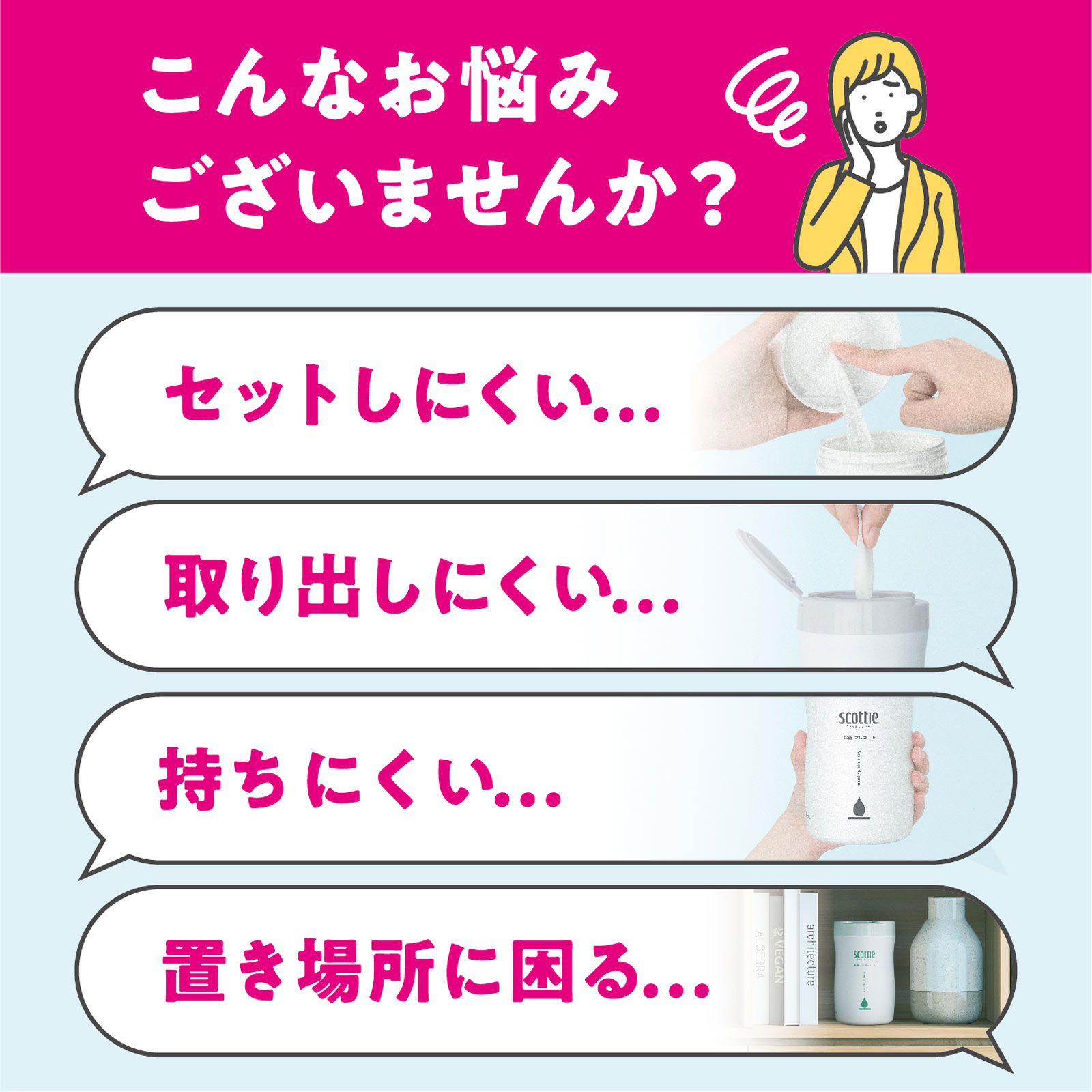 スコッティ ウェットティシュー除菌ノンアルコール １２０枚 日本製紙クレシア