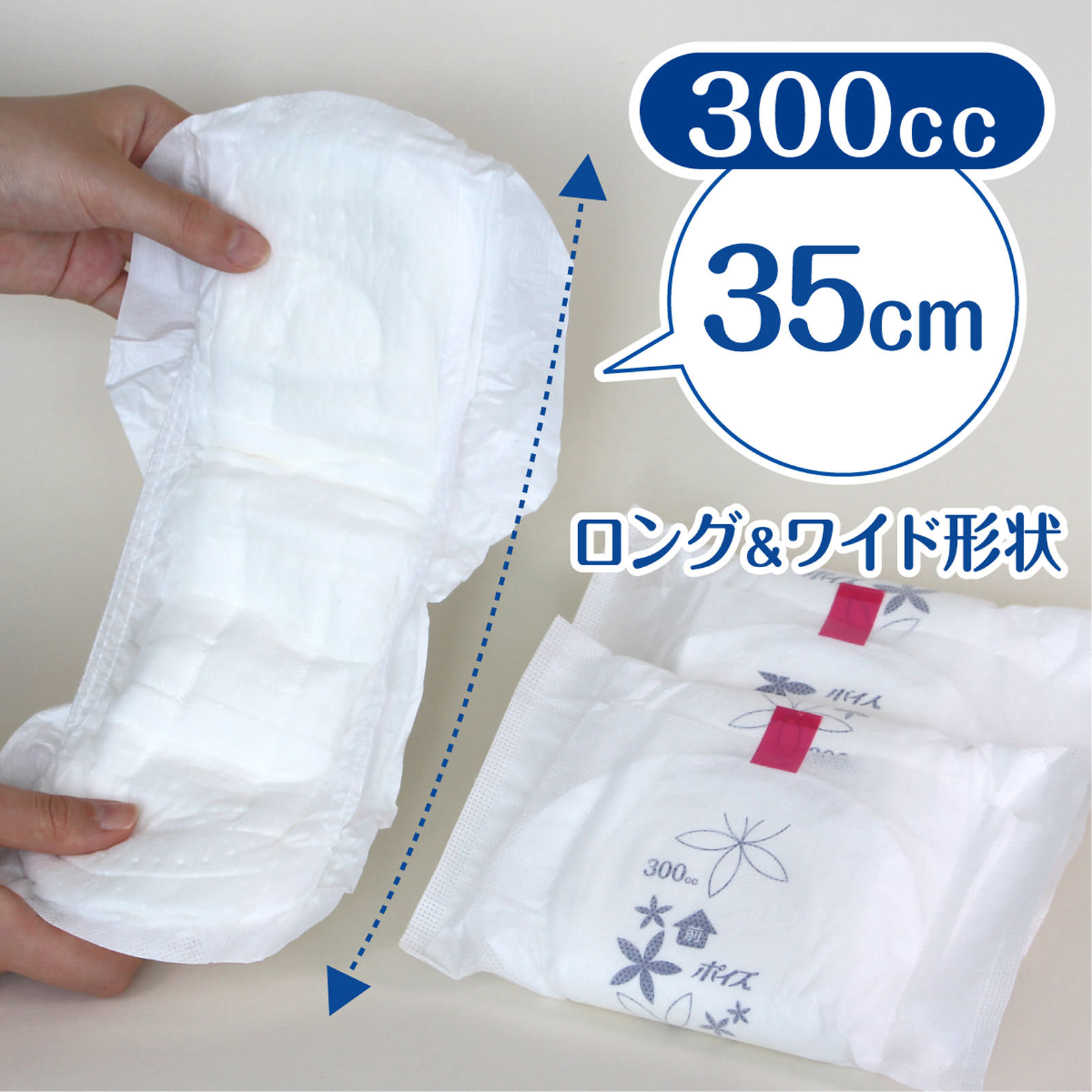 ポイズ肌ケアパッド 超吸収ワイド女性用 お徳パック 18枚 日本製紙クレシア