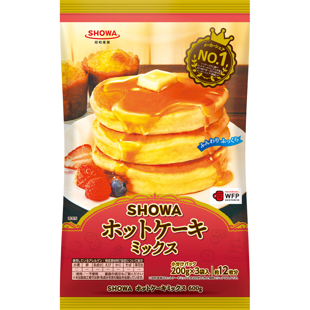 ＳＨＯＷＡホットケーキミックス ６００ｇ 昭和産業