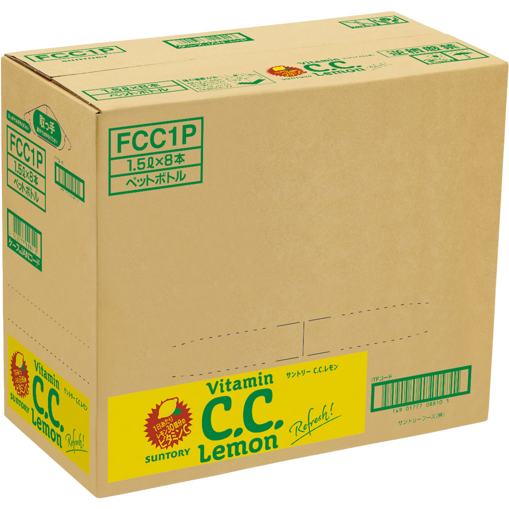 Ｃ．Ｃ．レモン ケース １．５Ｌ×８ サントリー