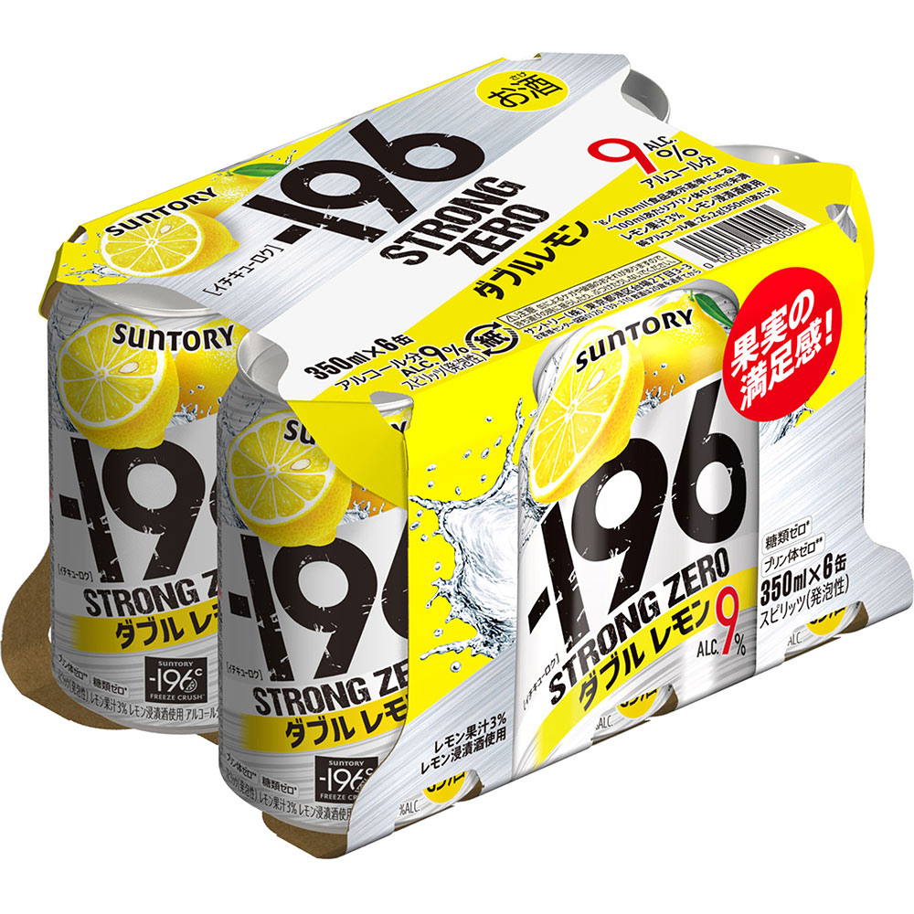 －１９６ストロングゼロ＜ダブルレモン＞ ３５０ｍｌ×６ サントリー