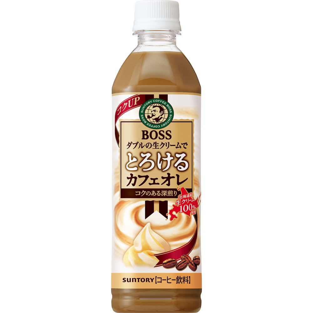 ボス とろけるカフェオレ ケース ５００ｍｌ×２４ サントリー