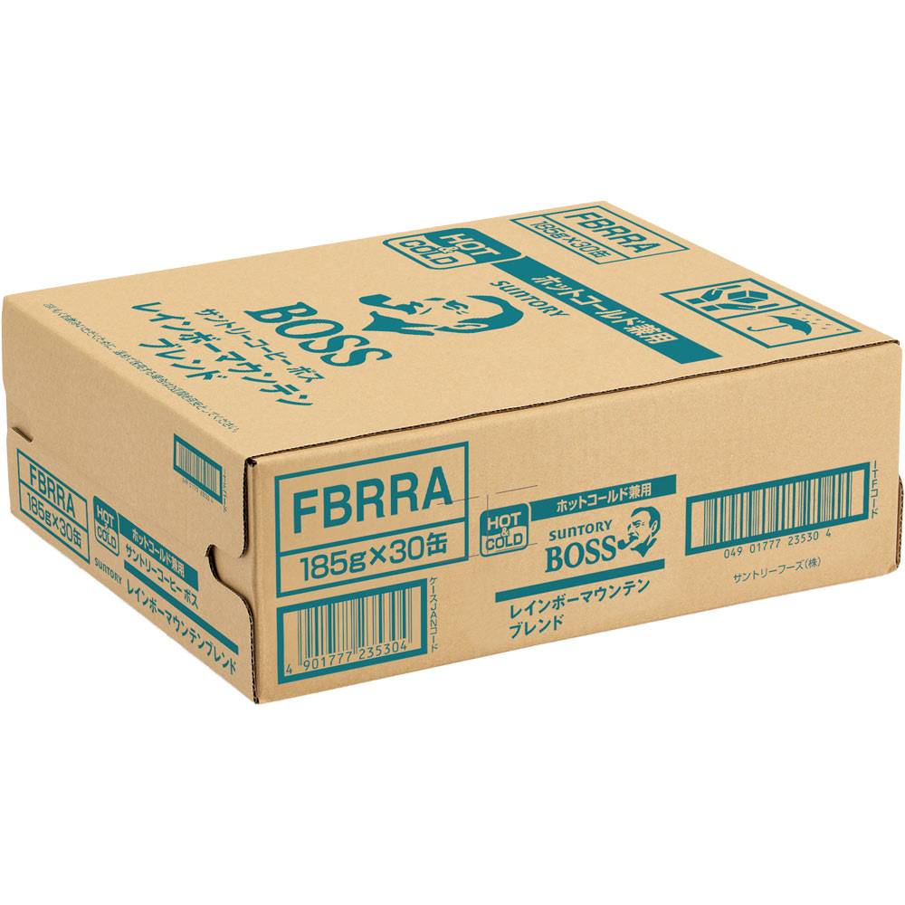 ボス　レインボーマウンテンブレンド　缶　ケース １８５ｇ×３０ サントリー