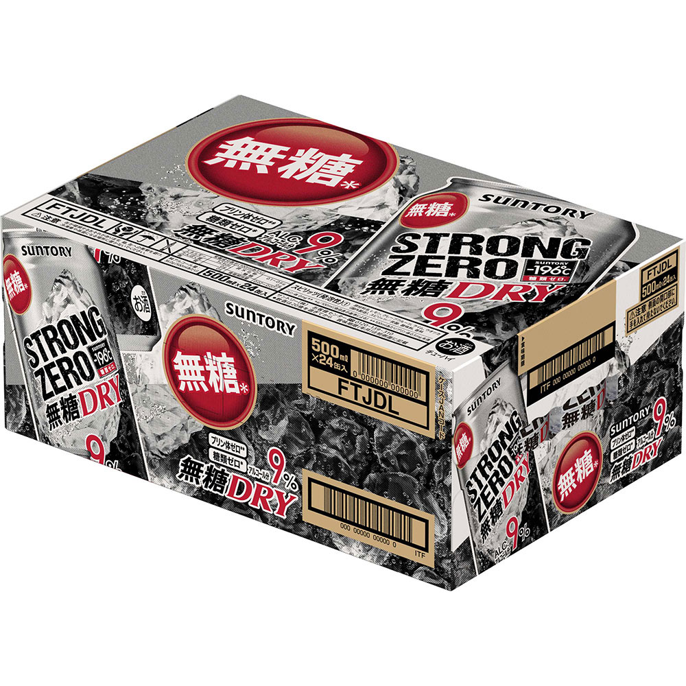 ー１９６度 ストロングゼロドライ ケース ５００ｍｌ×２４ サントリー