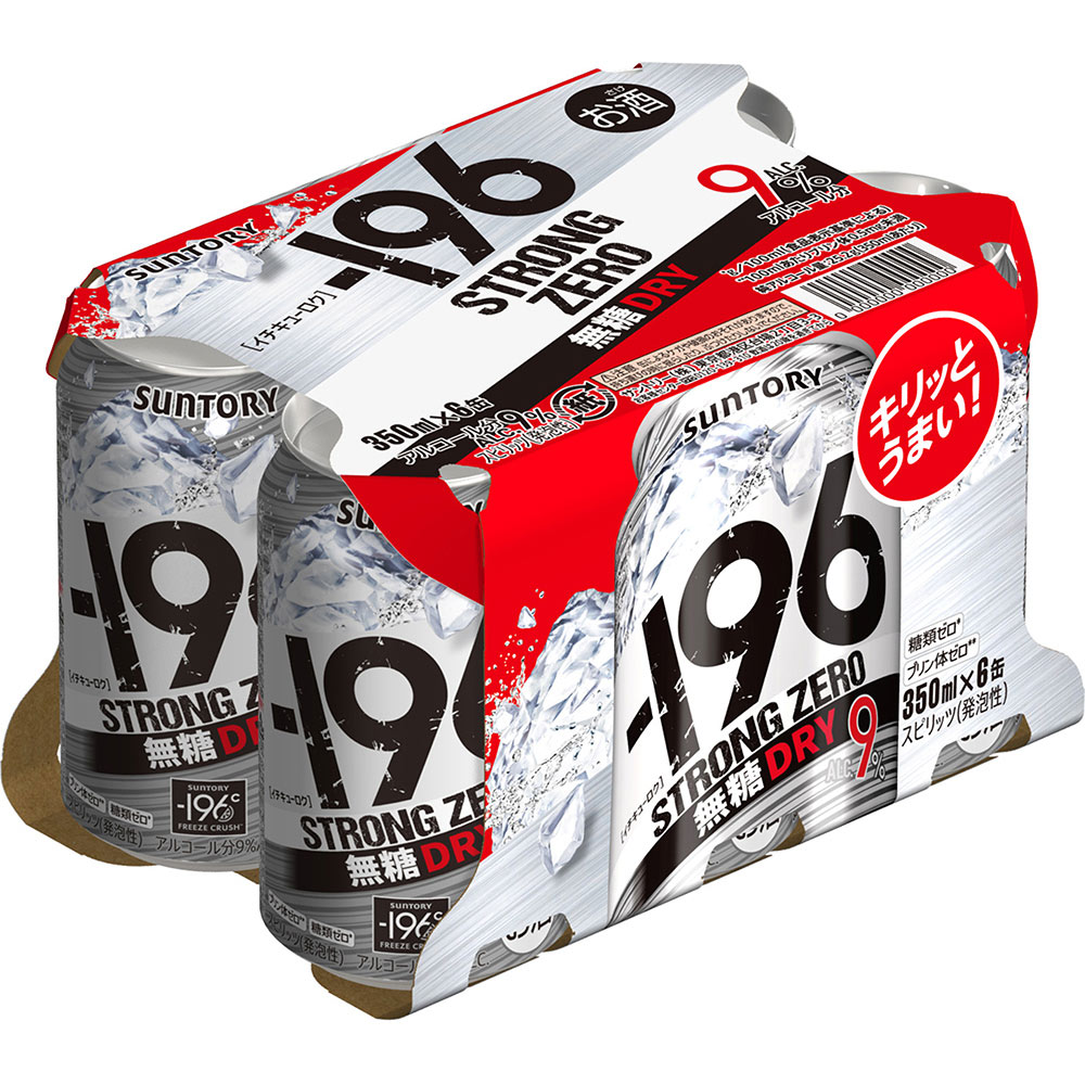 －１９６ストロングゼロ＜無糖ドライ＞ ３５０ｍｌ×６ サントリー