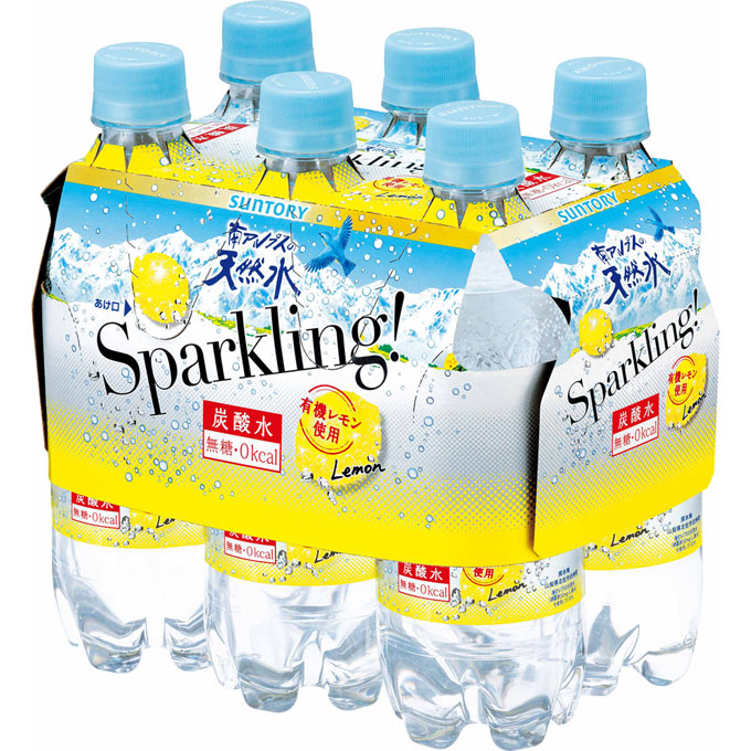 南アルプスの天然水　スパークリングレモン ５００ｍｌ×６ サントリー