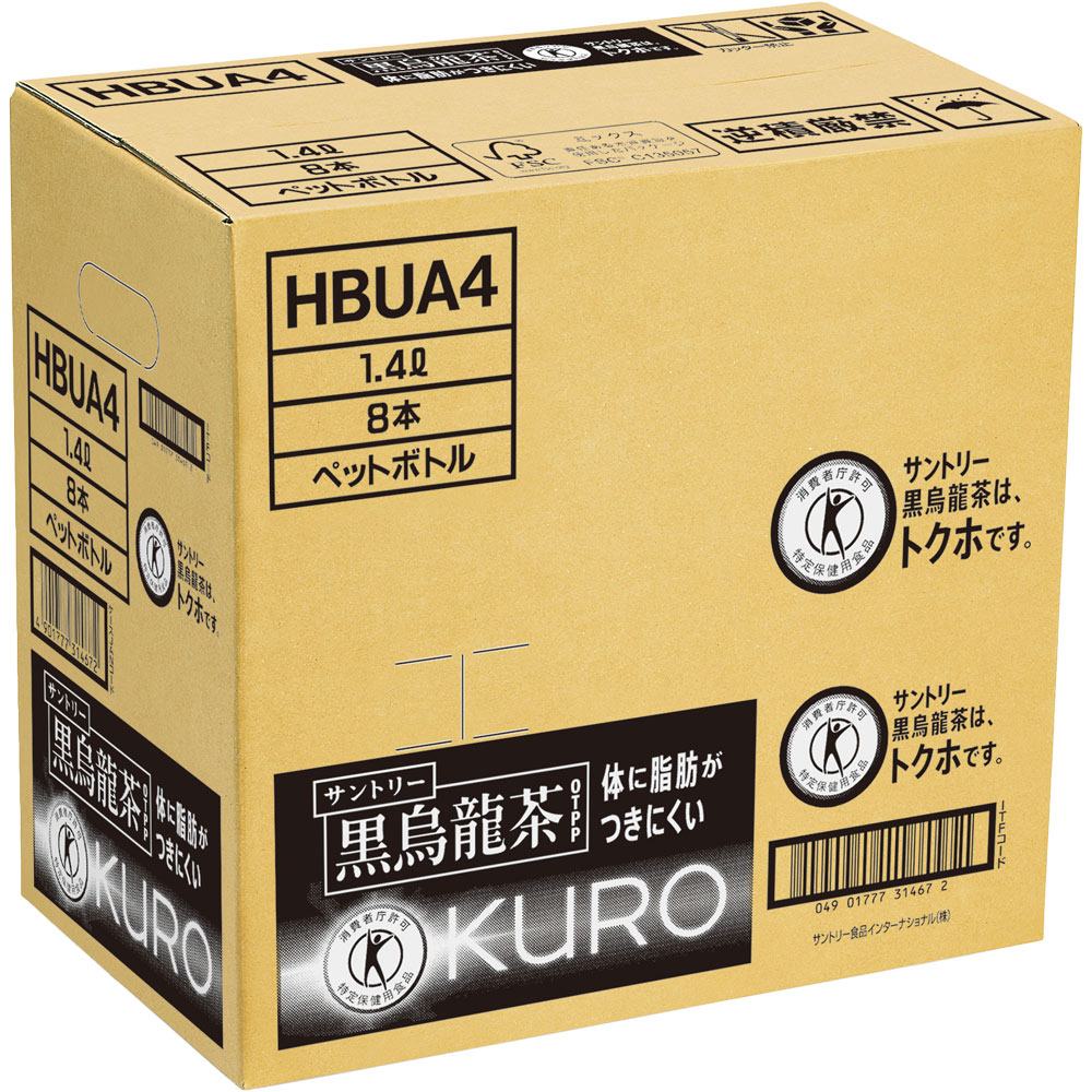 黒烏龍茶ケース １４００ｍｌ×８ サントリー