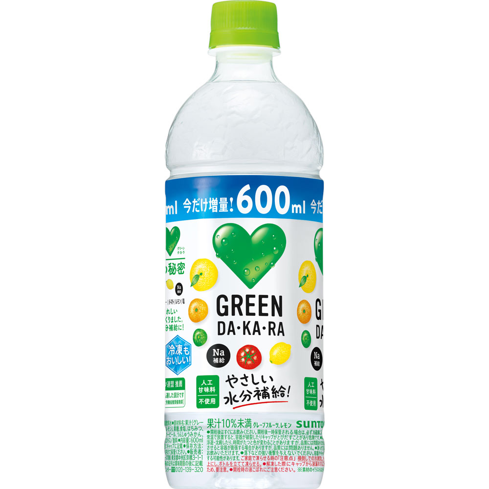 ＧＲＥＥＮ ＤＡＫＡＲＡ 冷凍兼用 ケース ６００ｍｌ×２４ サントリー