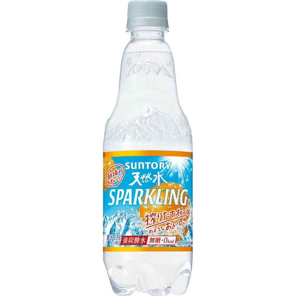 南アルプスの天然水 スパークリング オレンジ ５００ｍｌ×２４ サントリー