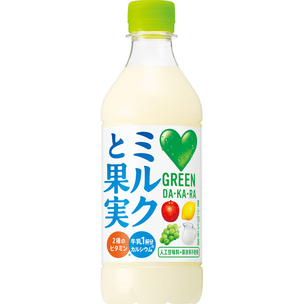 グリーンダカラ ミルクと果実 ４３０ｍｌ サントリー