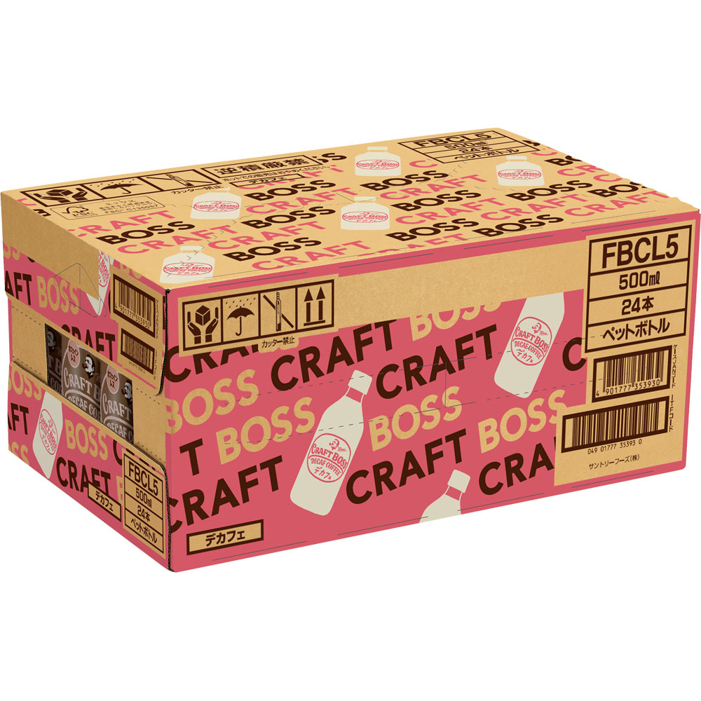 クラフトボス デカフェ ケース ５００ｍｌ×２４ サントリー