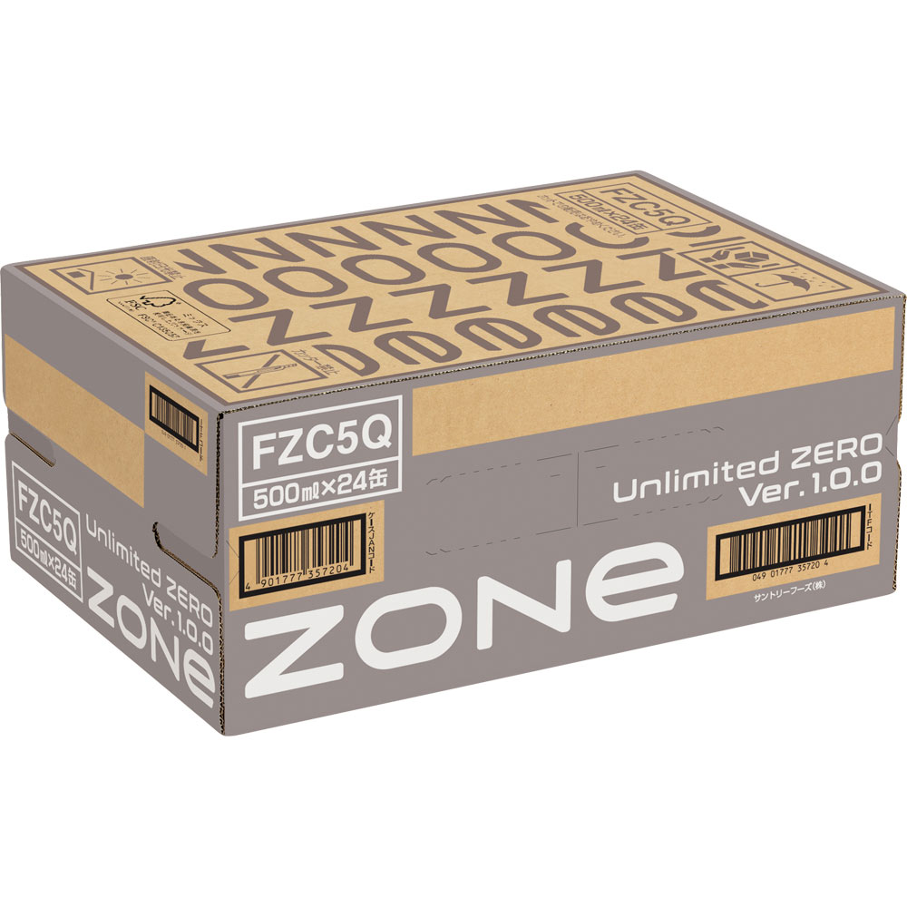 ＺＯＮｅアンリミテッドゼロ ケース ５００ｍｌ×２４ サントリー