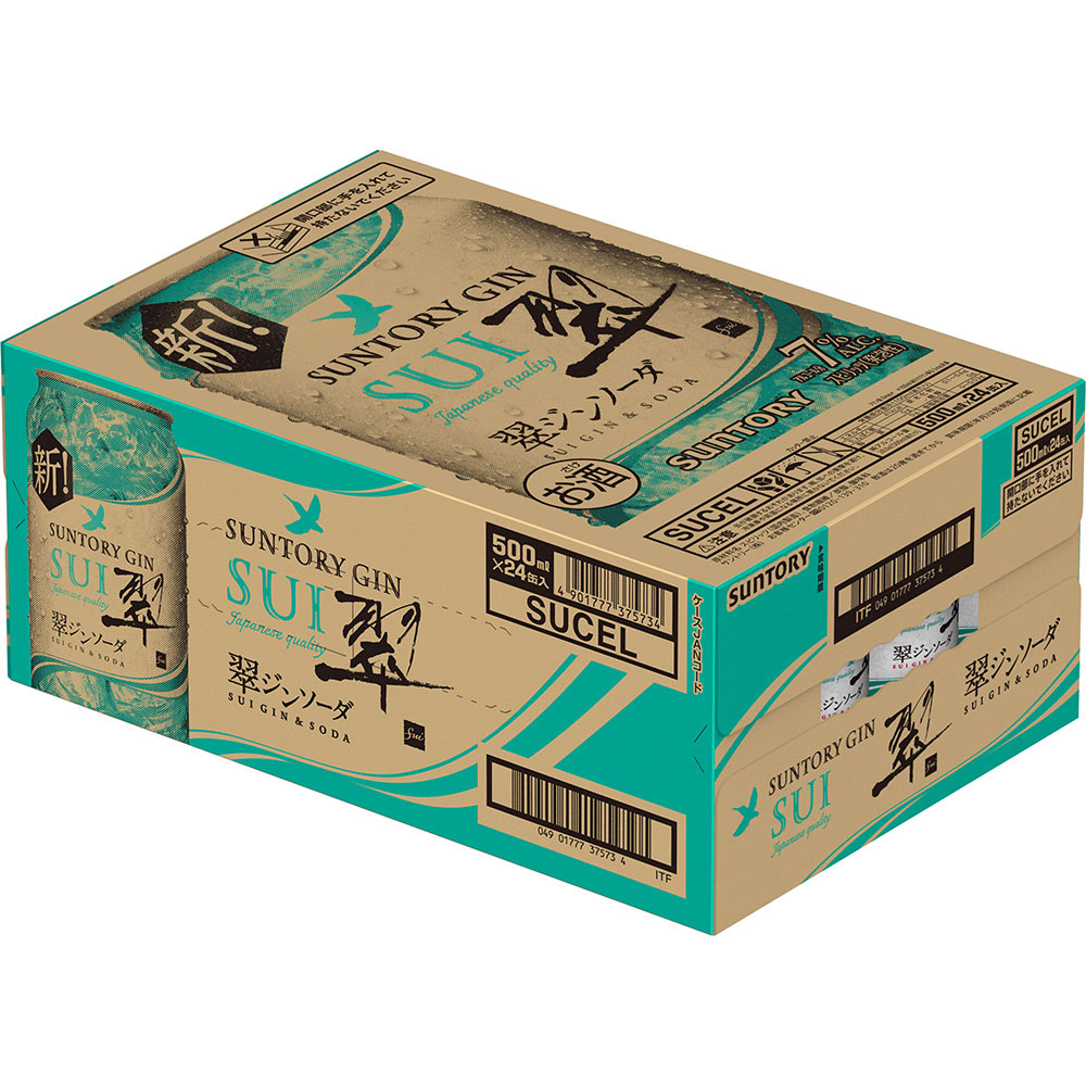 翠ジンソーダ　ケース ５００ｍｌ×２４ サントリー