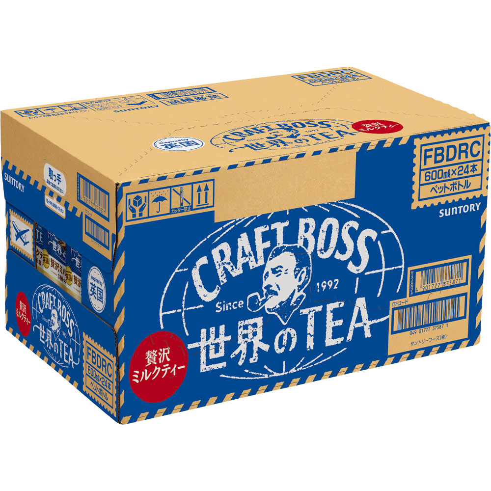 クラフトボス ミルクティー ケース ６００ｍｌ×２４ サントリー
