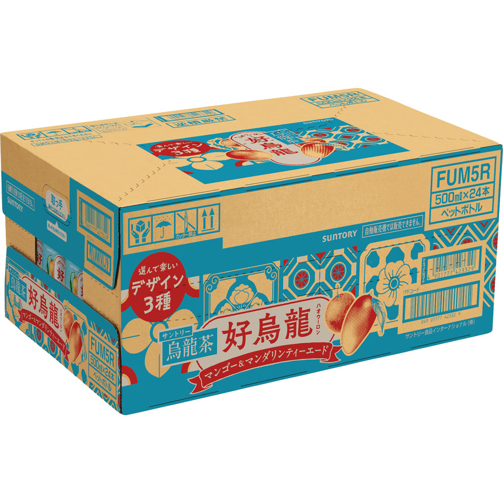 好烏龍マンゴーマンダリンティーエード　ケース ５００ｍｌ×２４ サントリー
