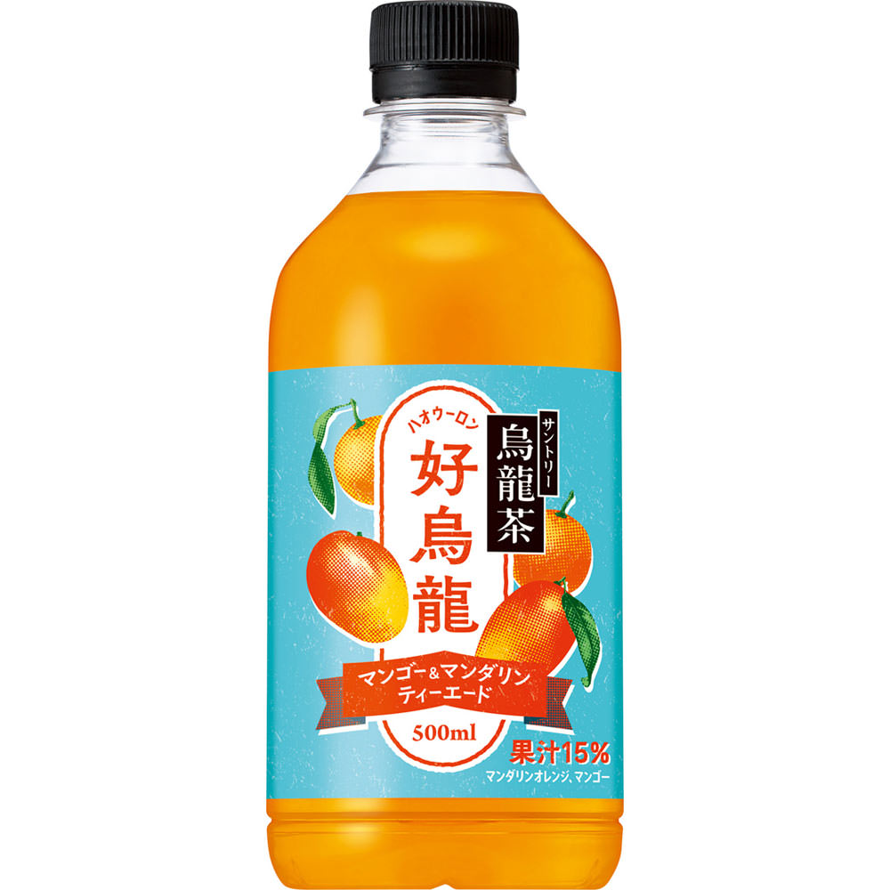 好烏龍マンゴーマンダリンティーエード　ケース ５００ｍｌ×２４ サントリー