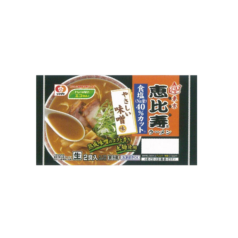 東京「恵比寿」ラーメン やさしい味噌味 １２０ｇｘ２ シマダヤ