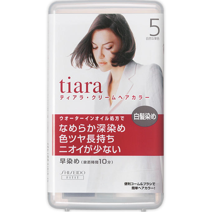 ティアラ クリームヘアカラー 自然な栗色 ４０ｍｌ 資生堂 (医薬部外品)