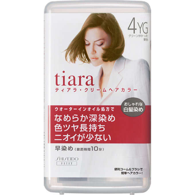 ティアラ クリームヘアカラー グリーンがかった栗色 | マツキヨ