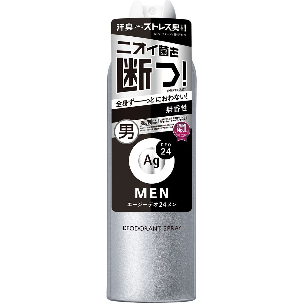 エージーデオ２４メン メンズデオドラントスプレー Ｎ（無香性）ＬＬ １８０ｇ ファイントゥデイ (医薬部外品)