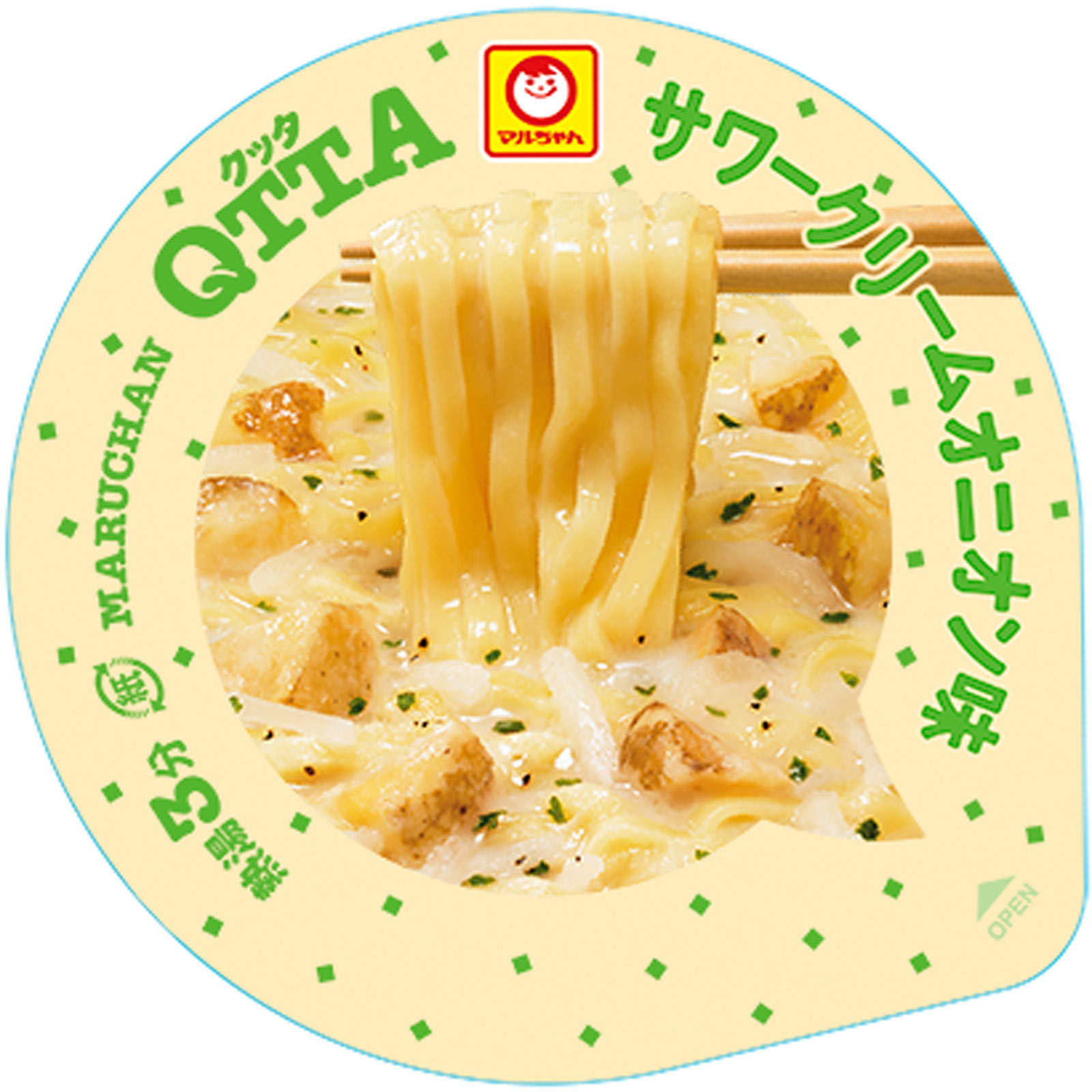 マルちゃんＱＴＴＡ　サワークリームオニオン味 ８７ｇ 東洋水産