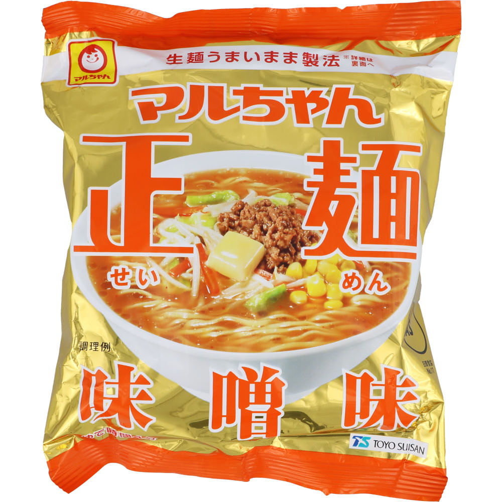 マルちゃん正麺 味噌味 ５Ｐ ５４０ｇ 東洋水産