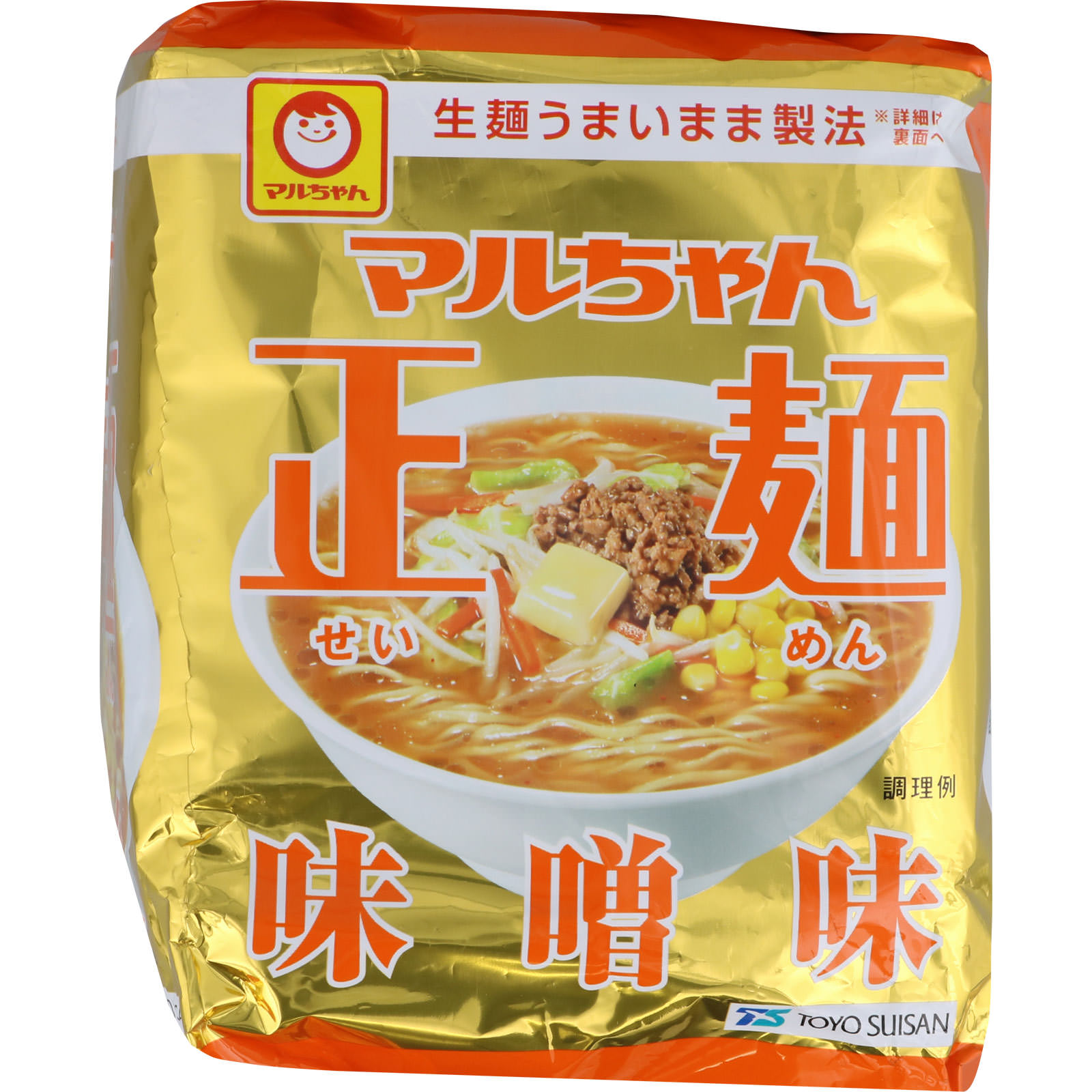 マルちゃん正麺 味噌味 ５Ｐ ５４０ｇ 東洋水産