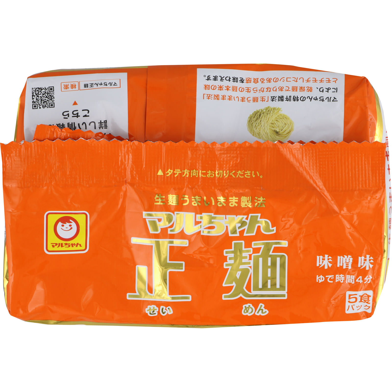 マルちゃん正麺 味噌味 ５Ｐ ５４０ｇ 東洋水産