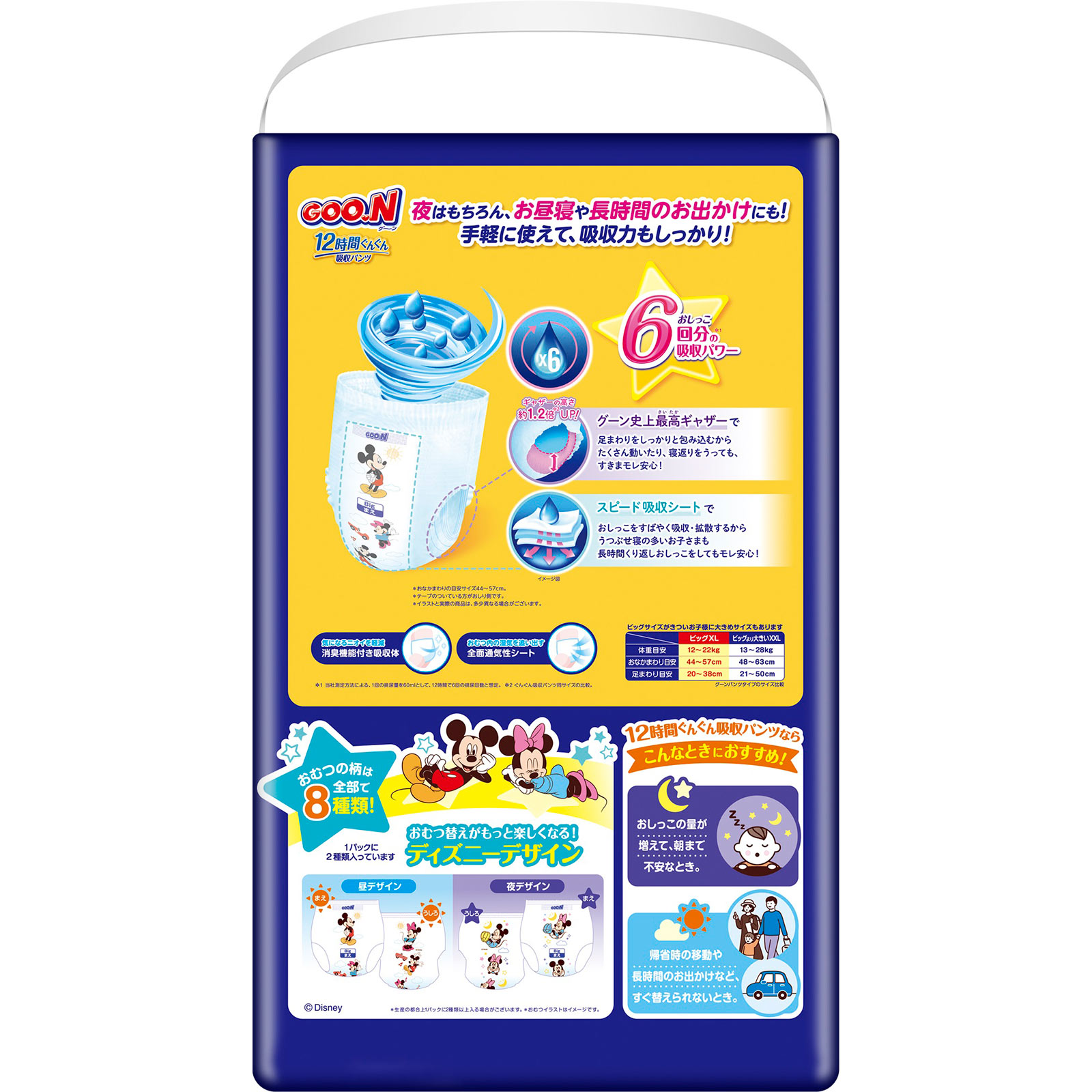 グーン 12時間吸収パンツ BIG 男女共用 | マツキヨココカラ