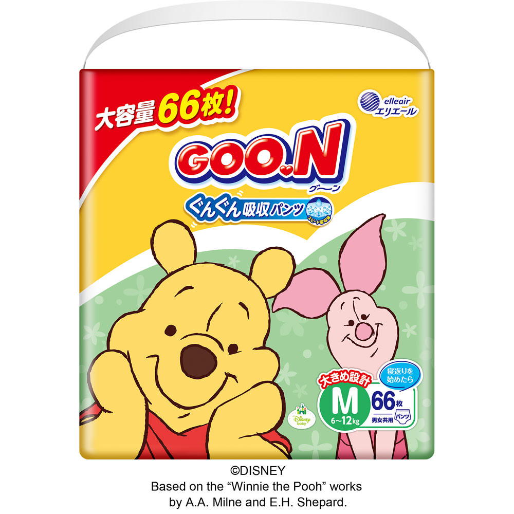グーン　ぐんぐん吸収パンツＭサイズ ６６枚 大王製紙