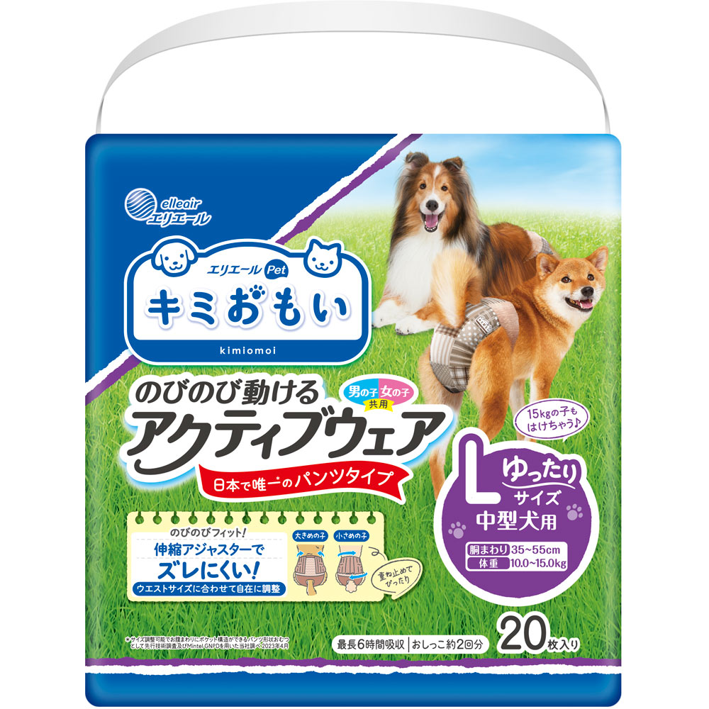 キミおもい　アクティブウェアＬゆったり ２０枚 大王製紙