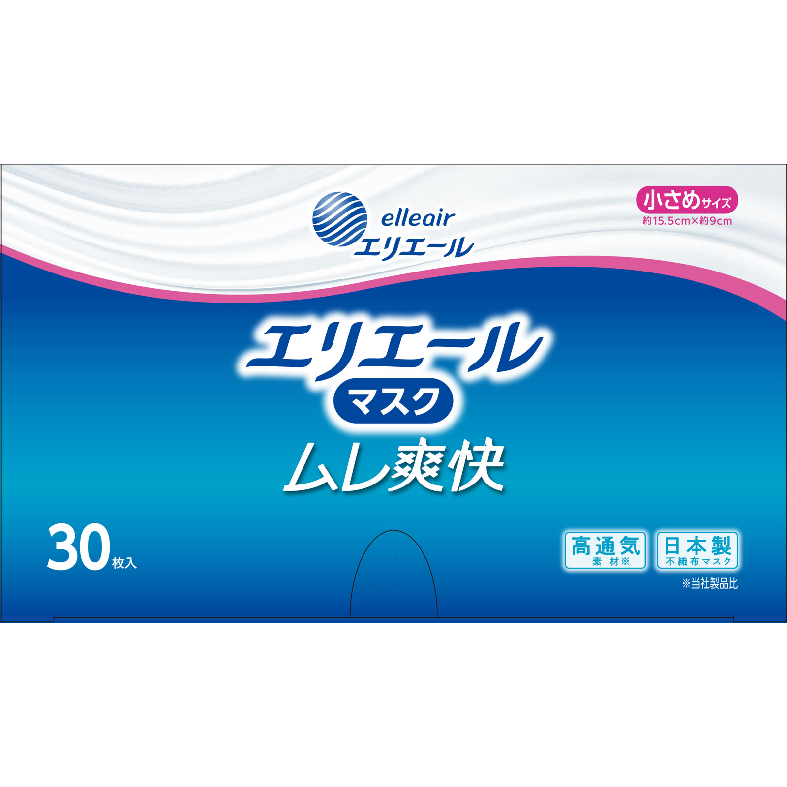 エリエールマスク ムレ爽快 小さめサイズ ３０枚 大王製紙
