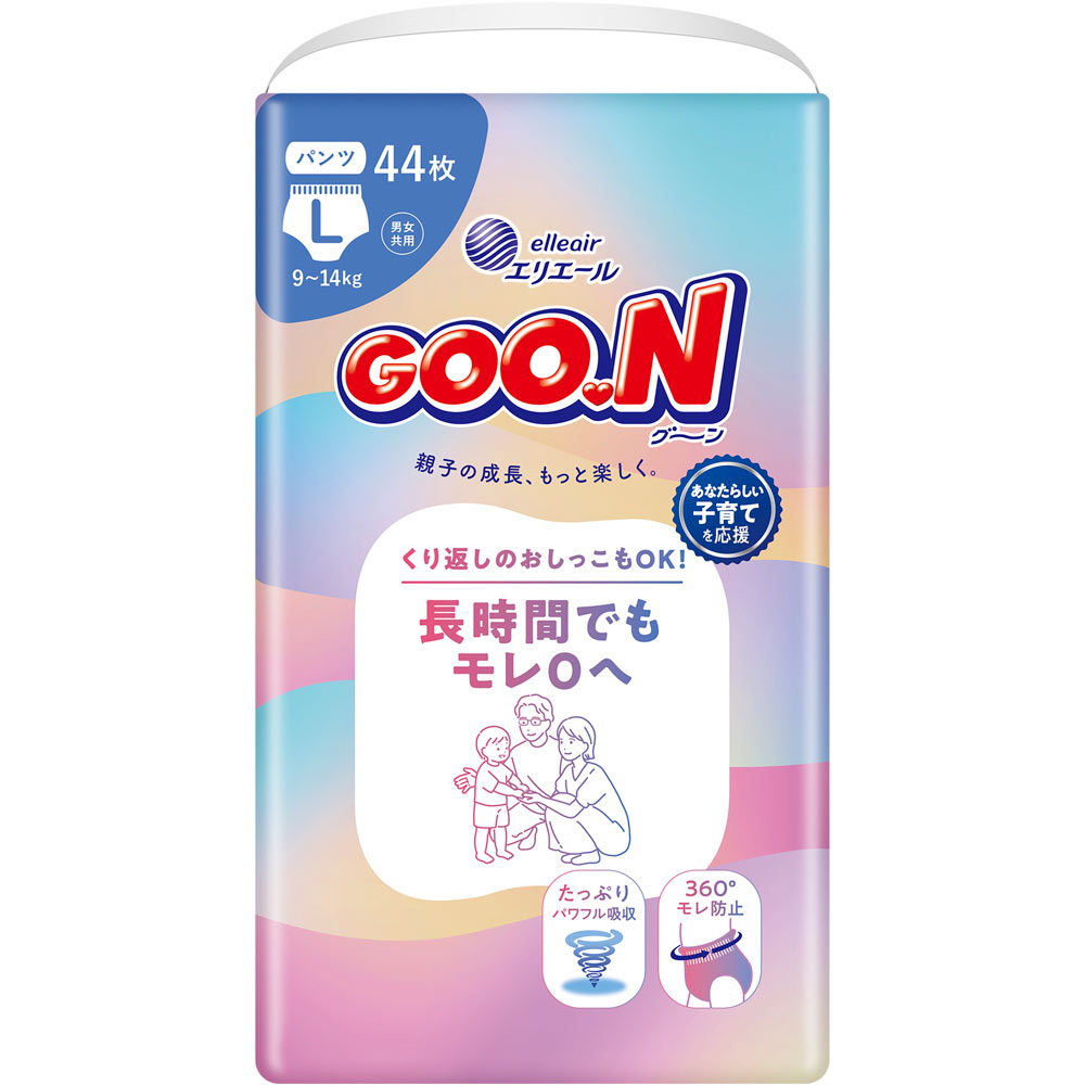 グーン　長時間でもモレ０へ　パンツＬサイズ ４４枚 大王製紙