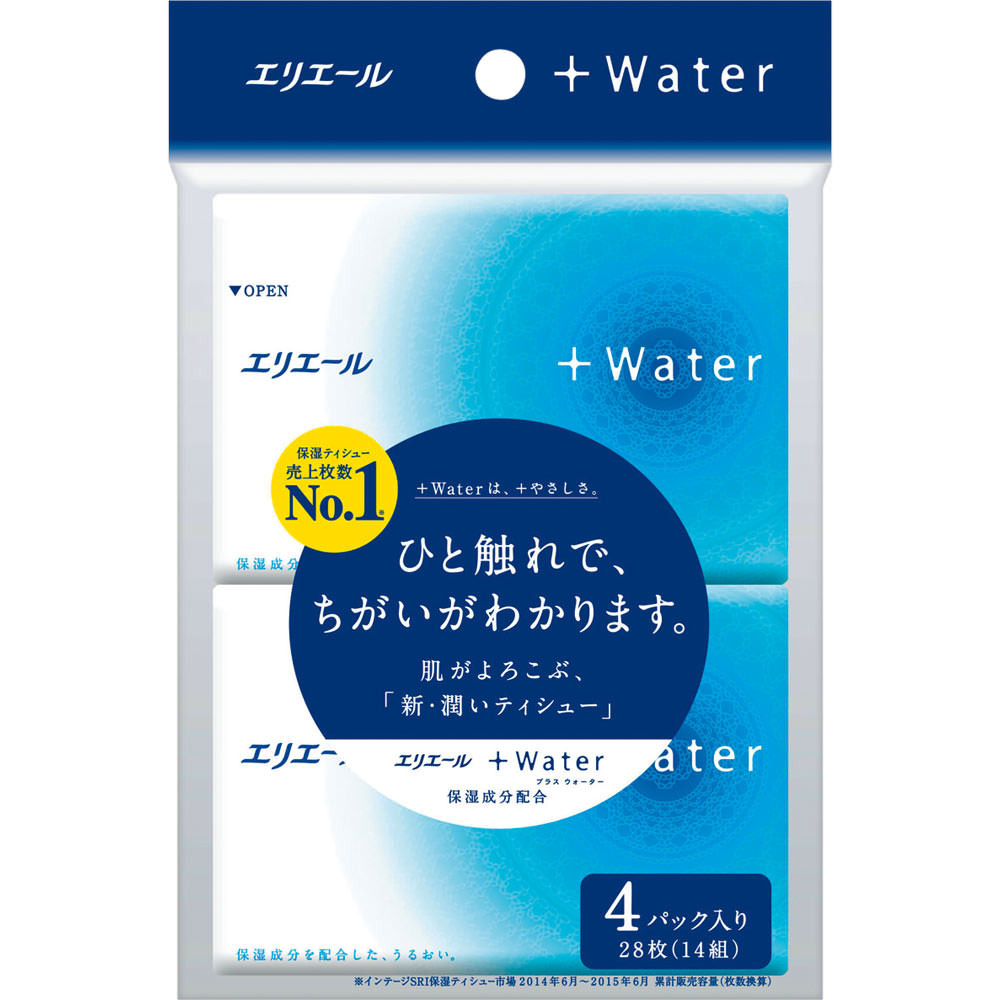 エリエール＋Ｗａｔｅｒ（ポケット） １４Ｗ４Ｐ 大王製紙