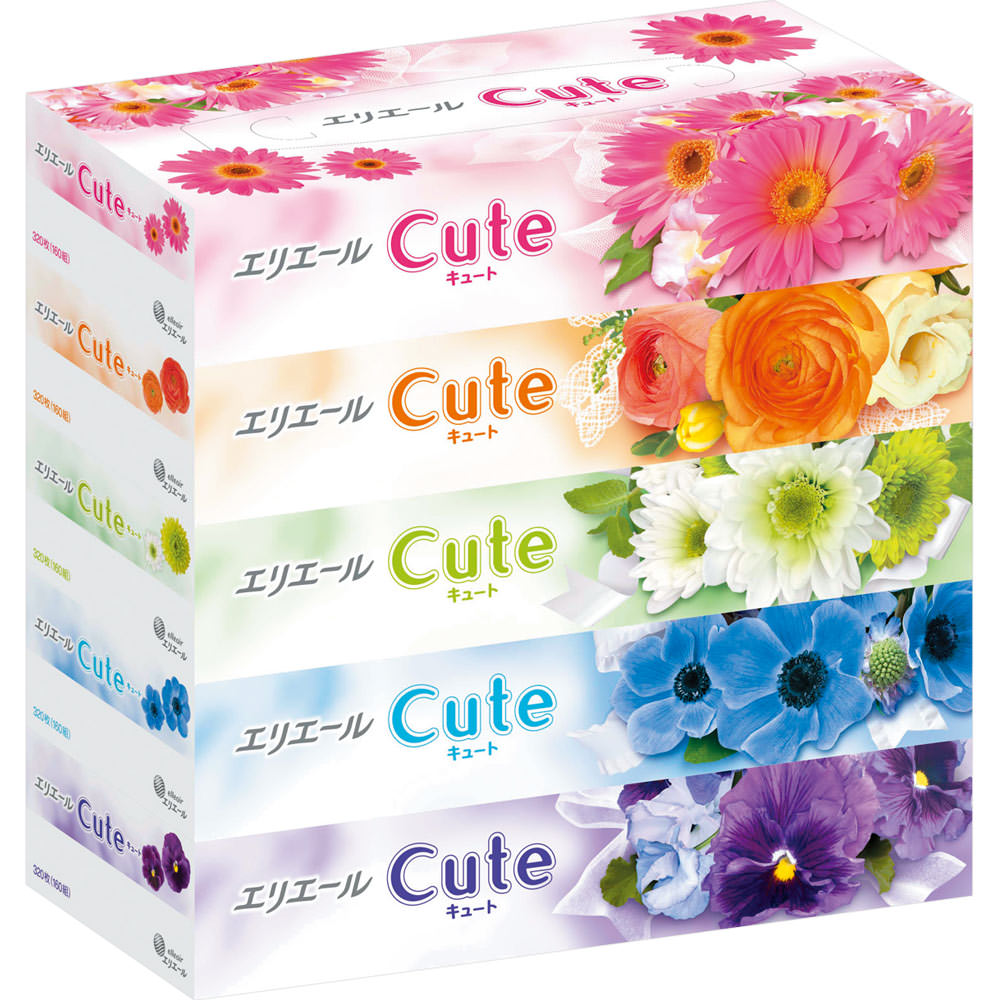 エリエール ティシューキュート ホワイト １６０Ｗ５Ｐ 大王製紙