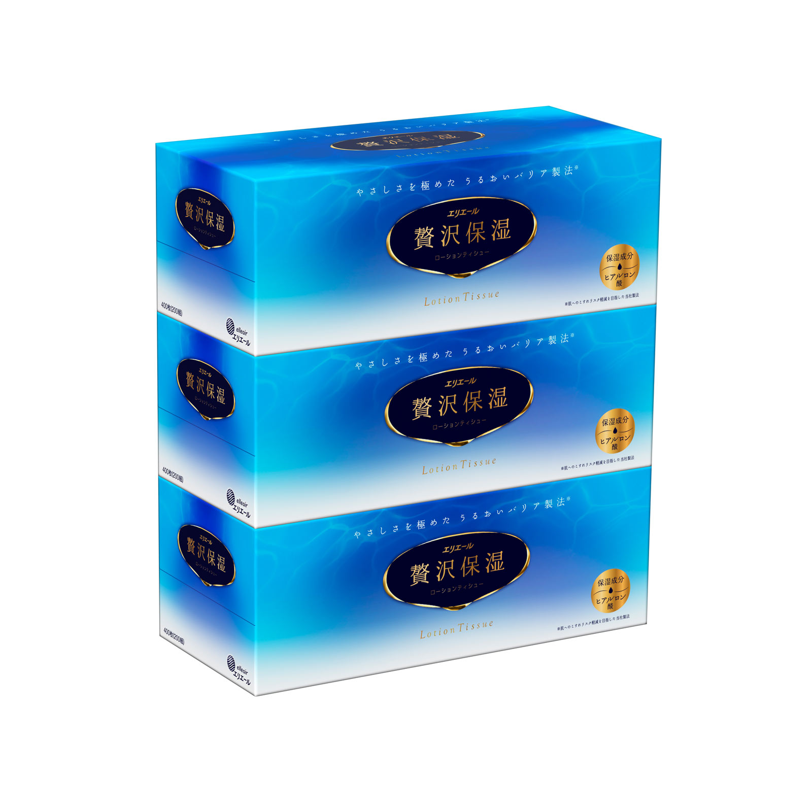 エリエール 贅沢保湿ティシュー ２００Ｗ３Ｐ 大王製紙