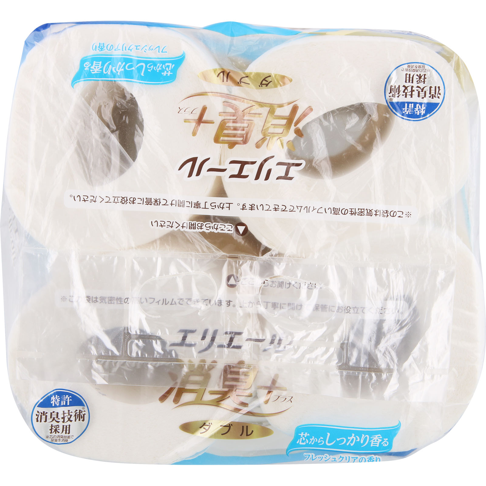 エリエール 消臭+トイレットティシュー しっかり香るフレッシュクリアの香り(ダブル) 12R ダブル 大王製紙