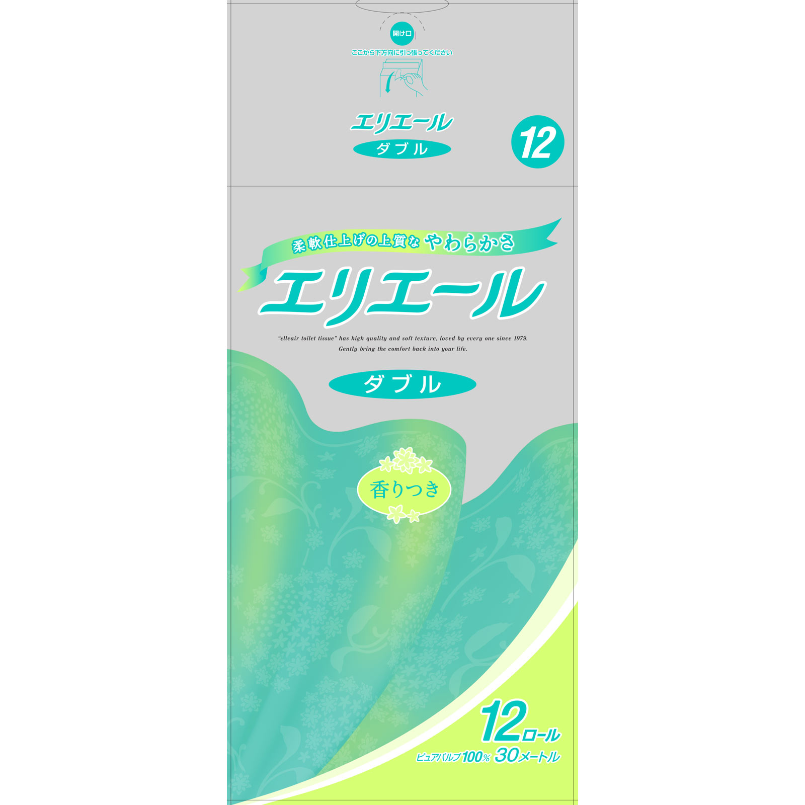 エリエール トイレットティシュー(ダブル) 12R ダブル 大王製紙