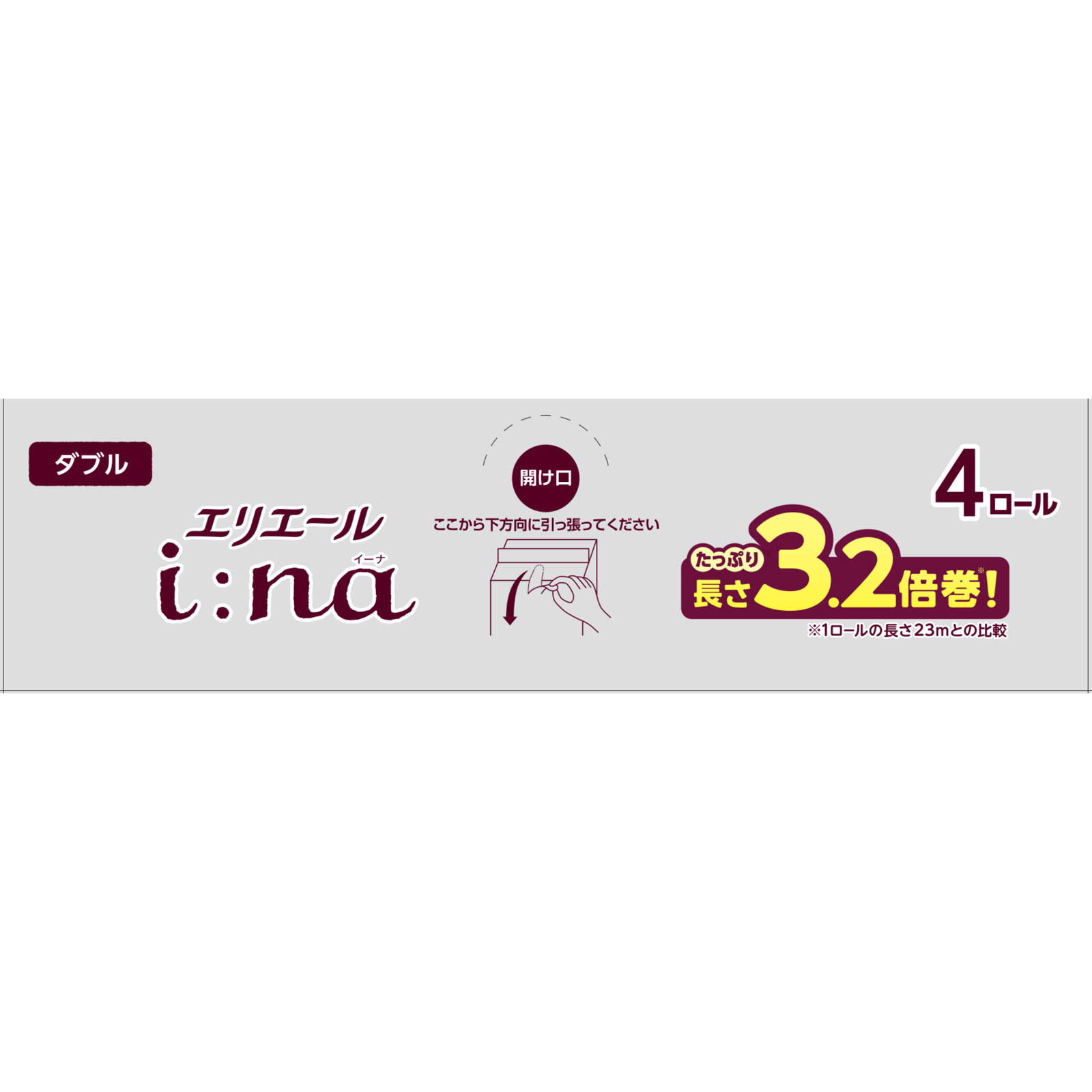 エリエールイーナ３．２倍巻き ダブル プリント ７５ｍ４Ｒ 大王製紙