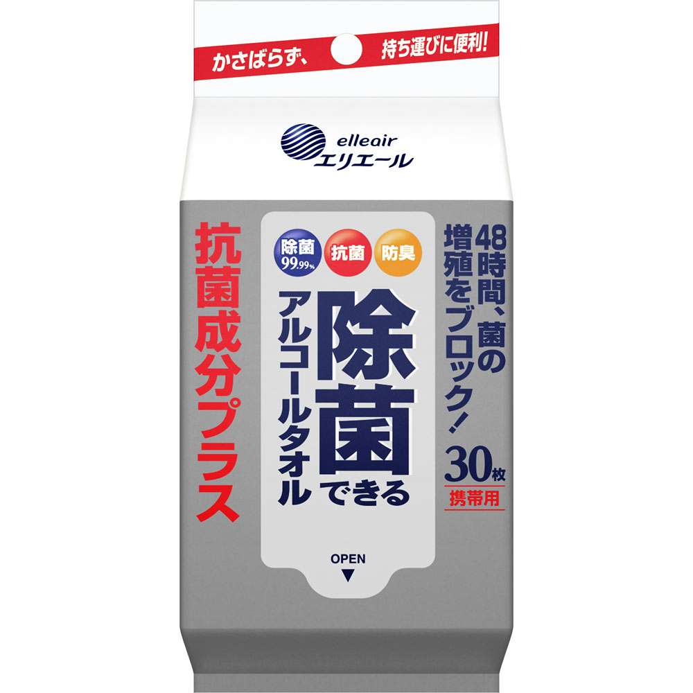 エリエール　アルコールタオル抗菌　携帯用 ３０枚 大王製紙