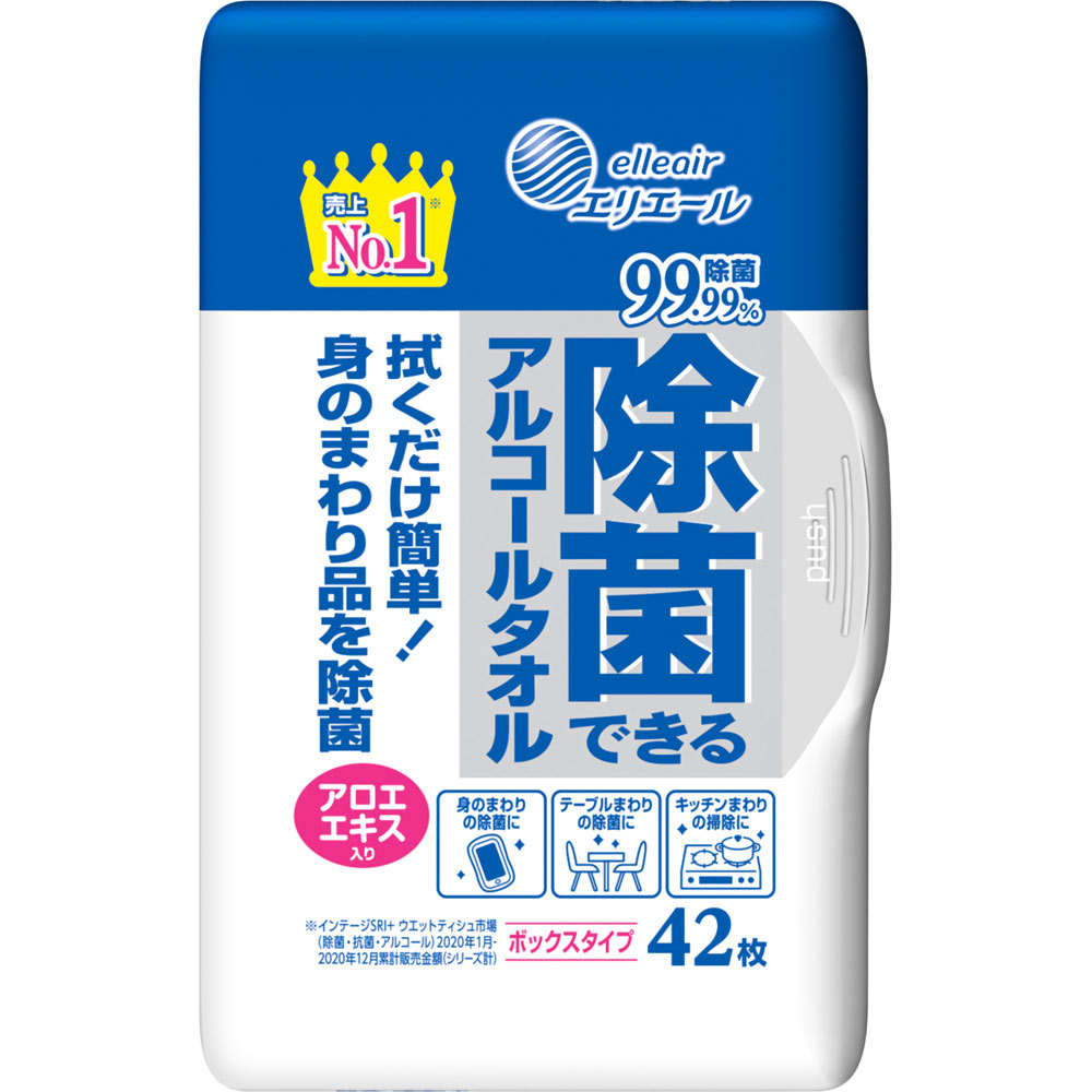 エリエール 除菌できるアルコール ボックス本体 | マツキヨココカラ