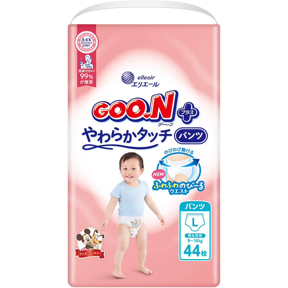 グーンプラス　やわらかタッチパンツＬサイズ ４４枚 大王製紙