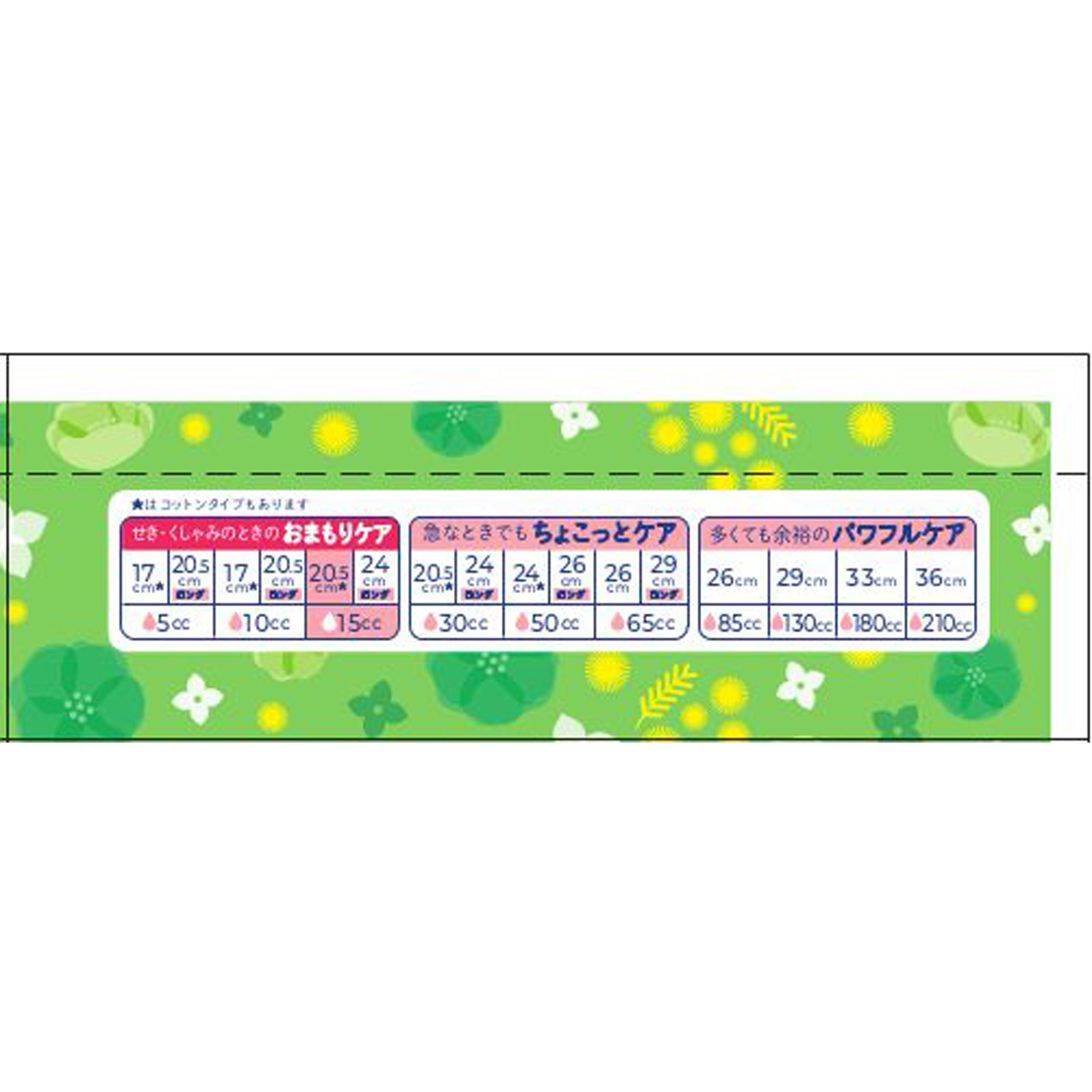 エリス ナチュラコットン吸水ナプキン １５ｃｃ ２２枚 大王製紙 (医薬部外品)