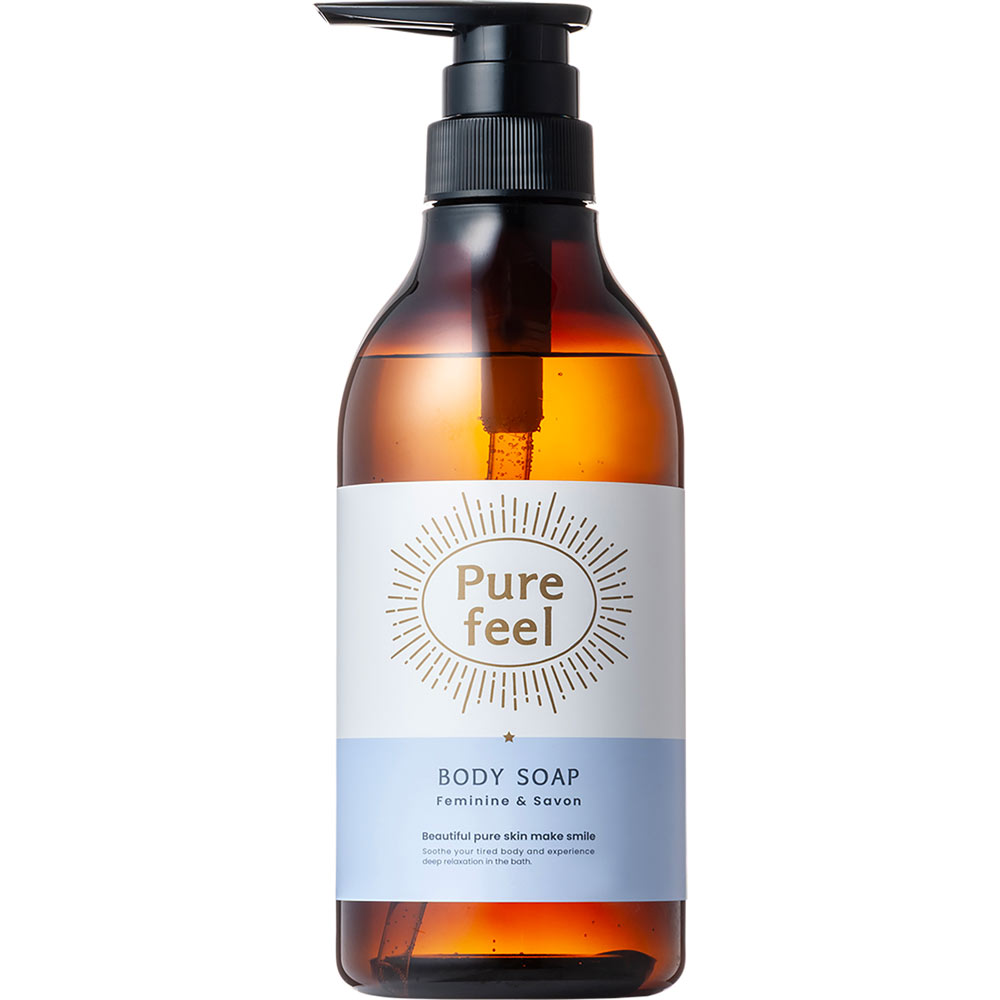 ピュアフィールボディソープ　フェミニン＆サボン本 ４８０ｍｌ 第一石鹸